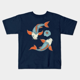 Japanese Yin-Yang Koi Fish Kids T-Shirt